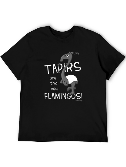 Camiseta Negra Tapirs Are the New Flamingos