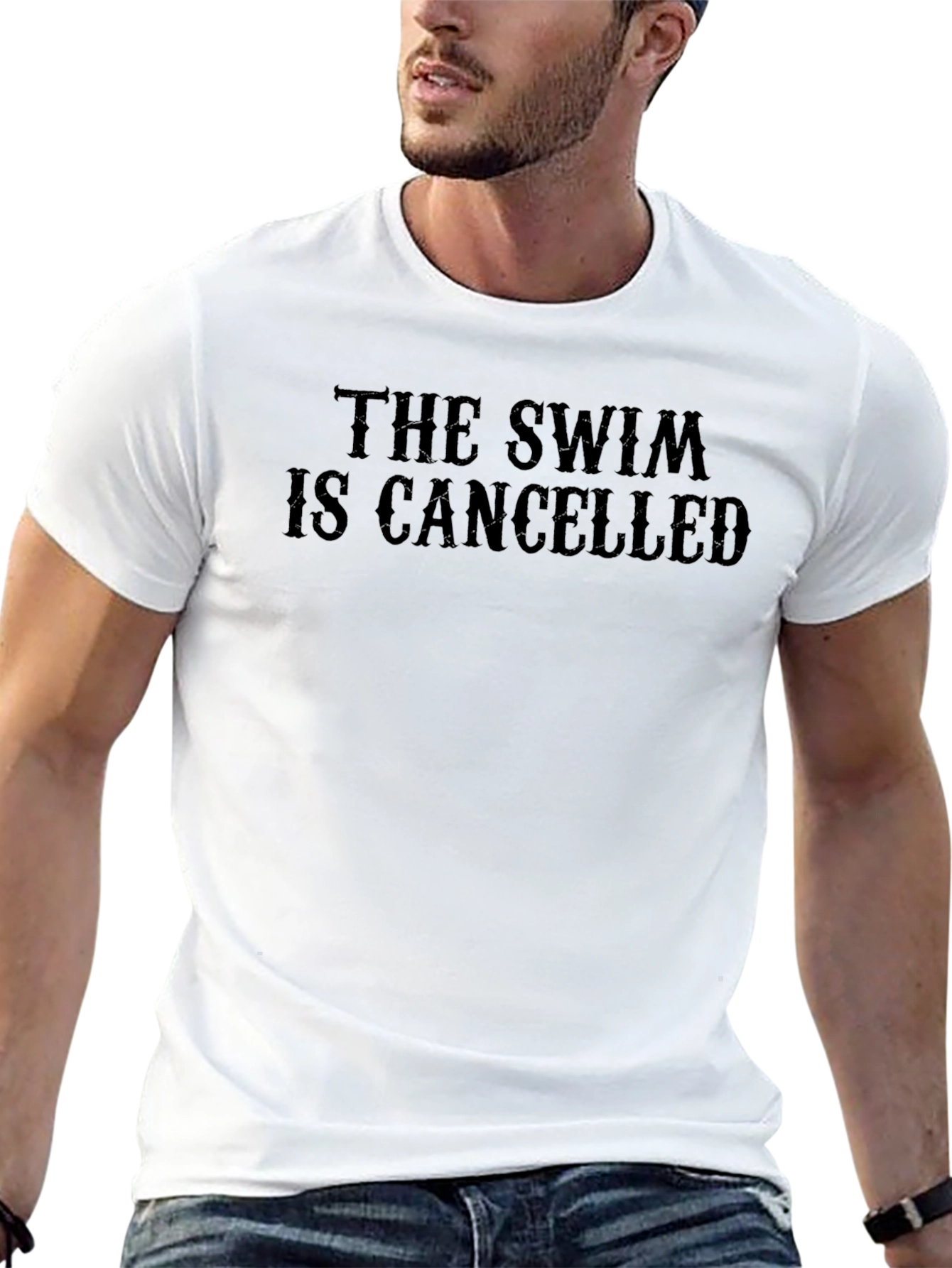 Camiseta Negra: The Swim Is Cancelled