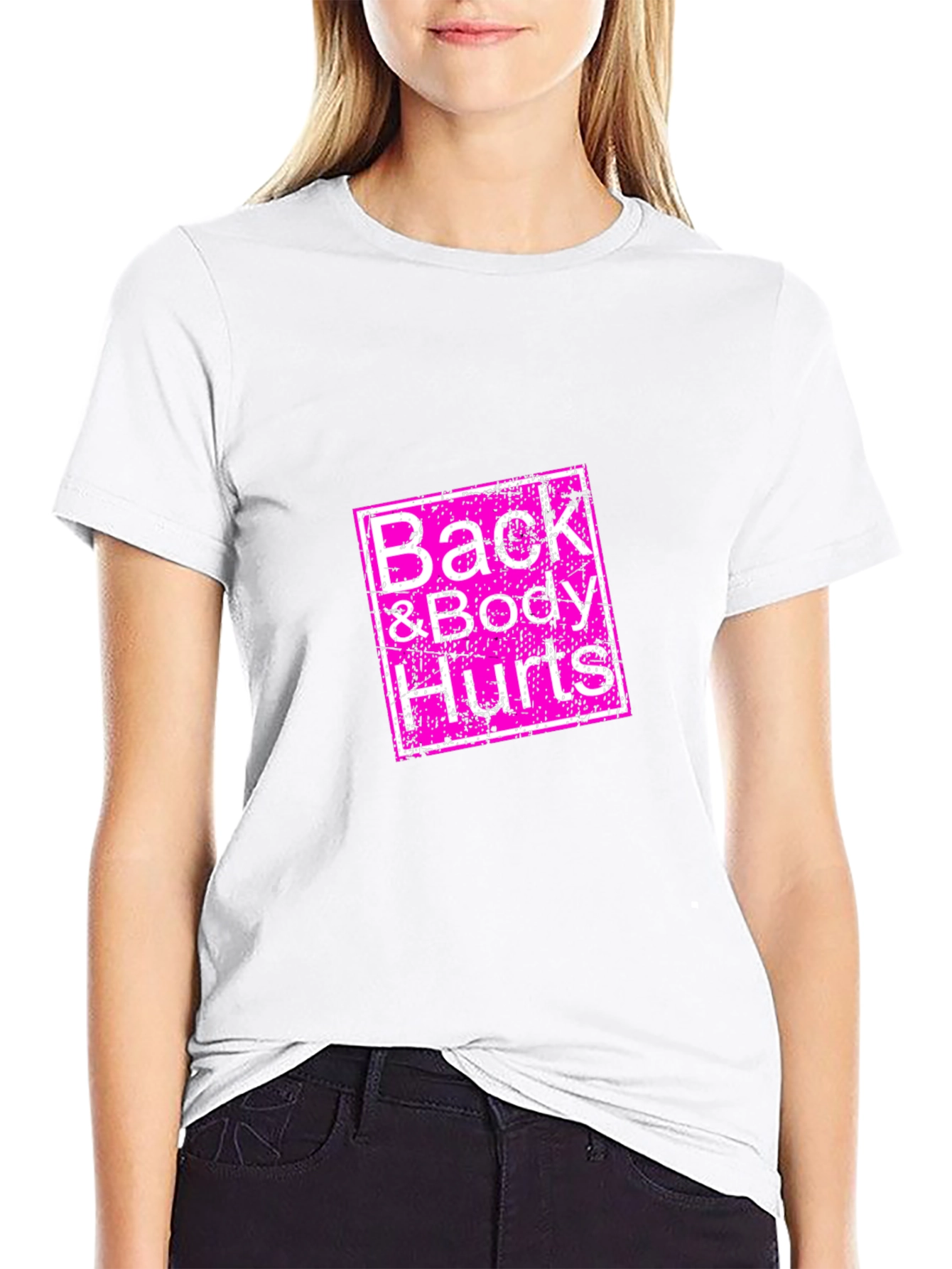 Camiseta Negra Back & Body Hurts