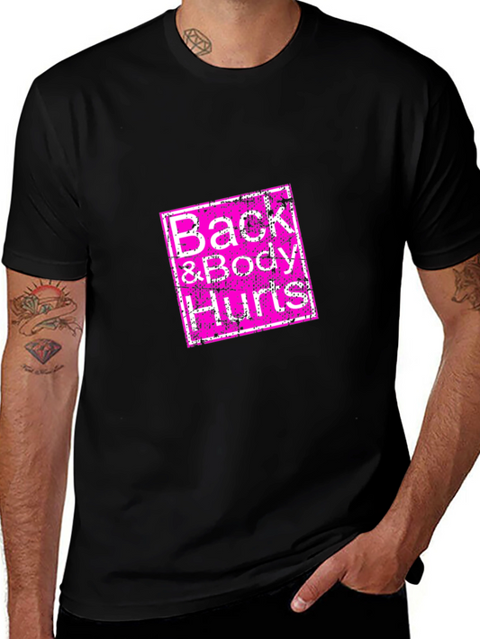 Camiseta Negra Back & Body Hurts