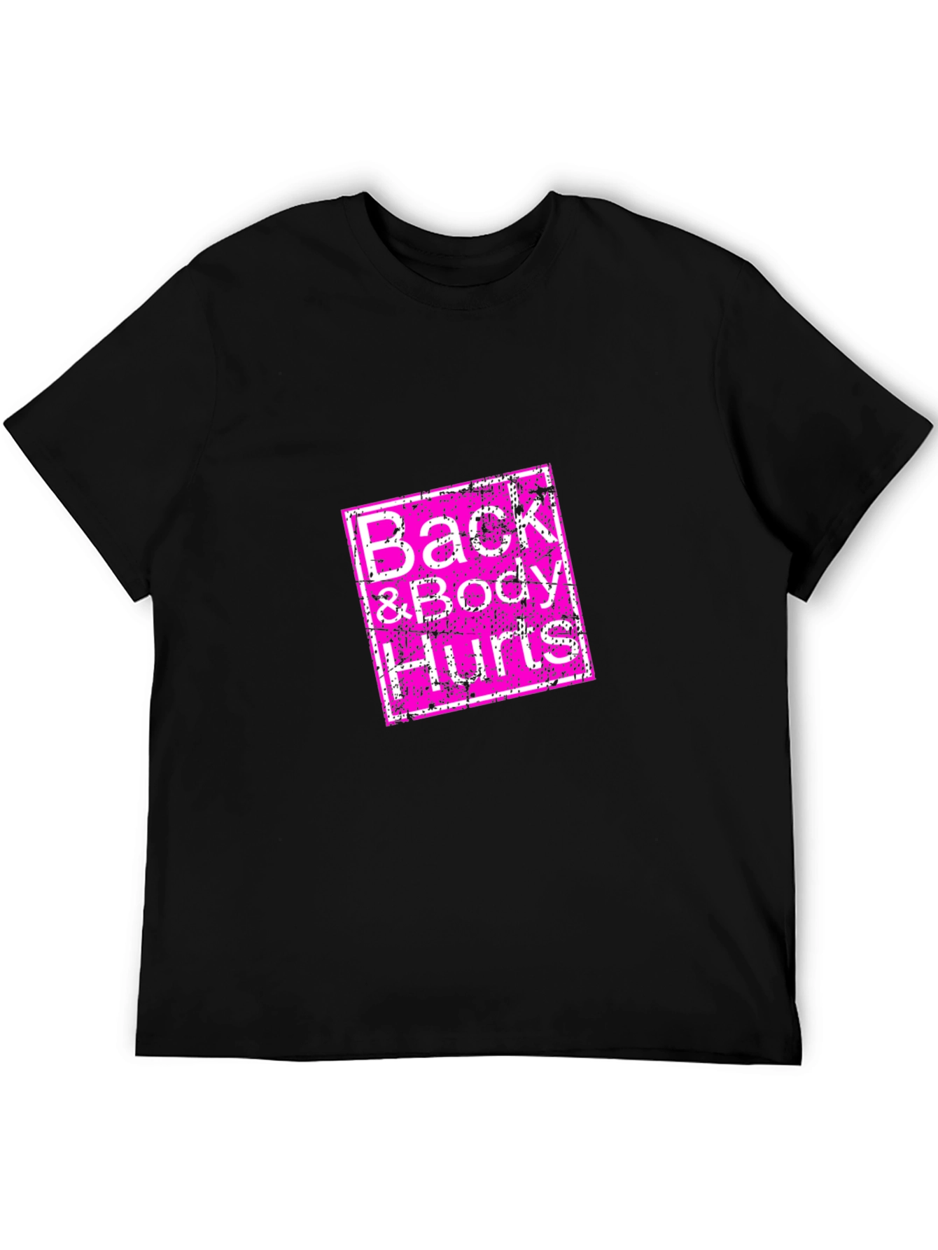 Camiseta Negra Back & Body Hurts