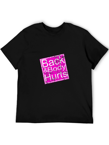 Camiseta Negra Back & Body Hurts