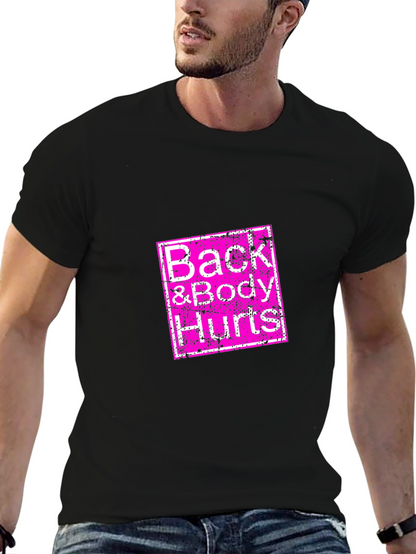 Camiseta Negra Back & Body Hurts