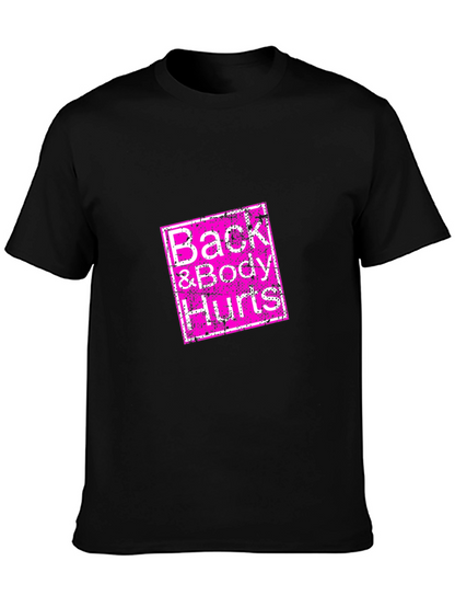 Camiseta Negra Back & Body Hurts