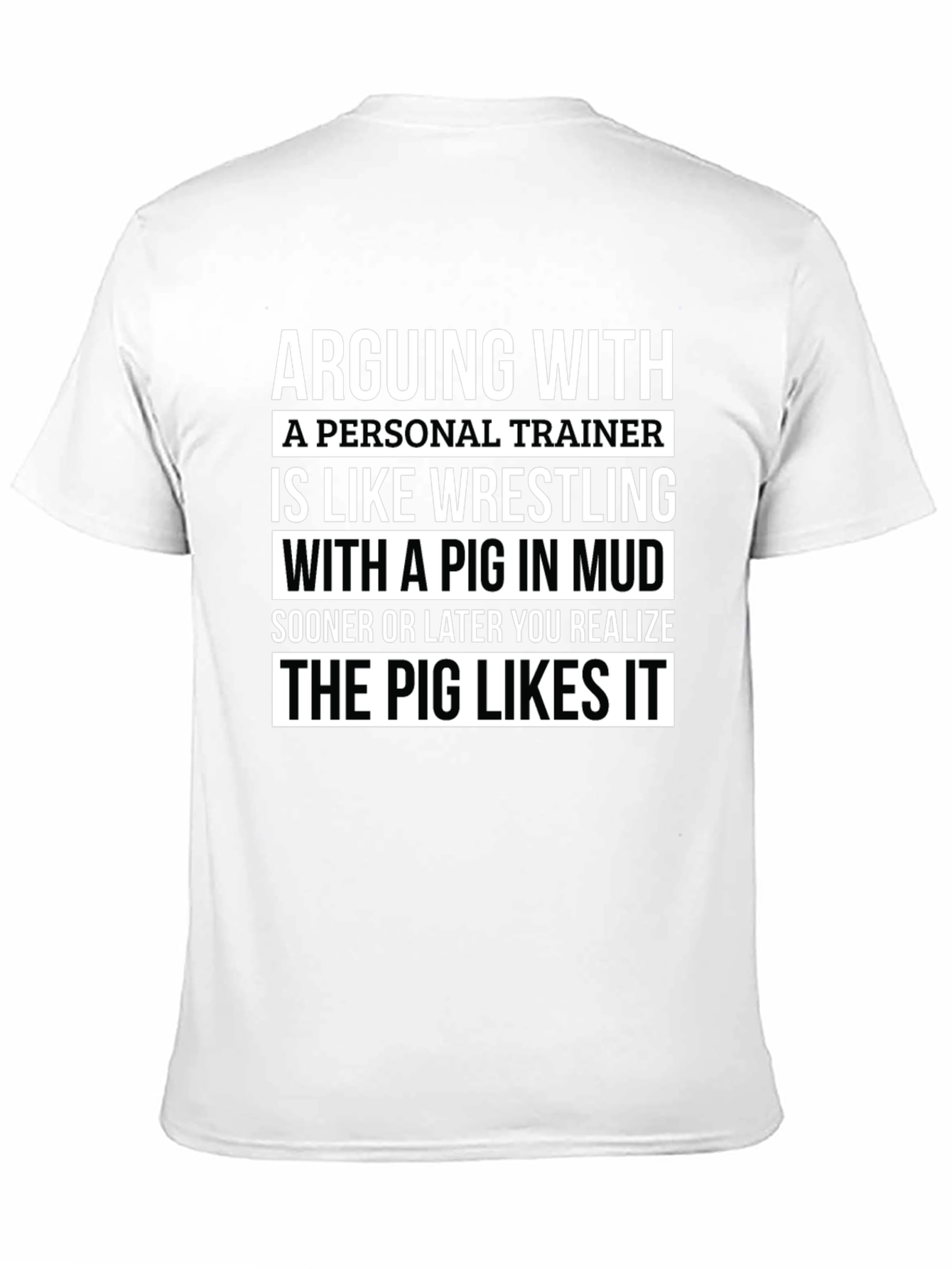 Camiseta Negra con Mensaje Divertido para Entrenador Personal