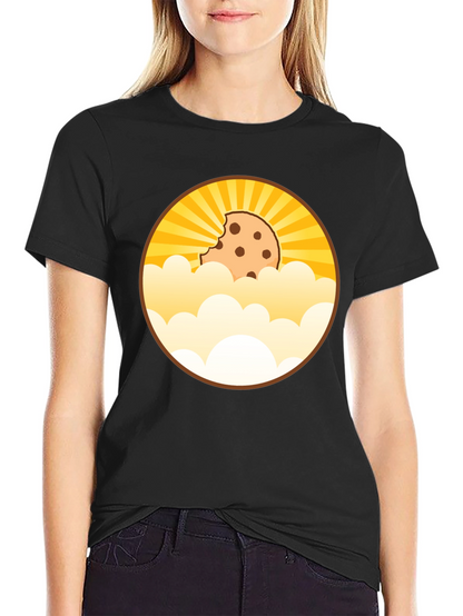 Camiseta Negra Diseño Cookie Celestial