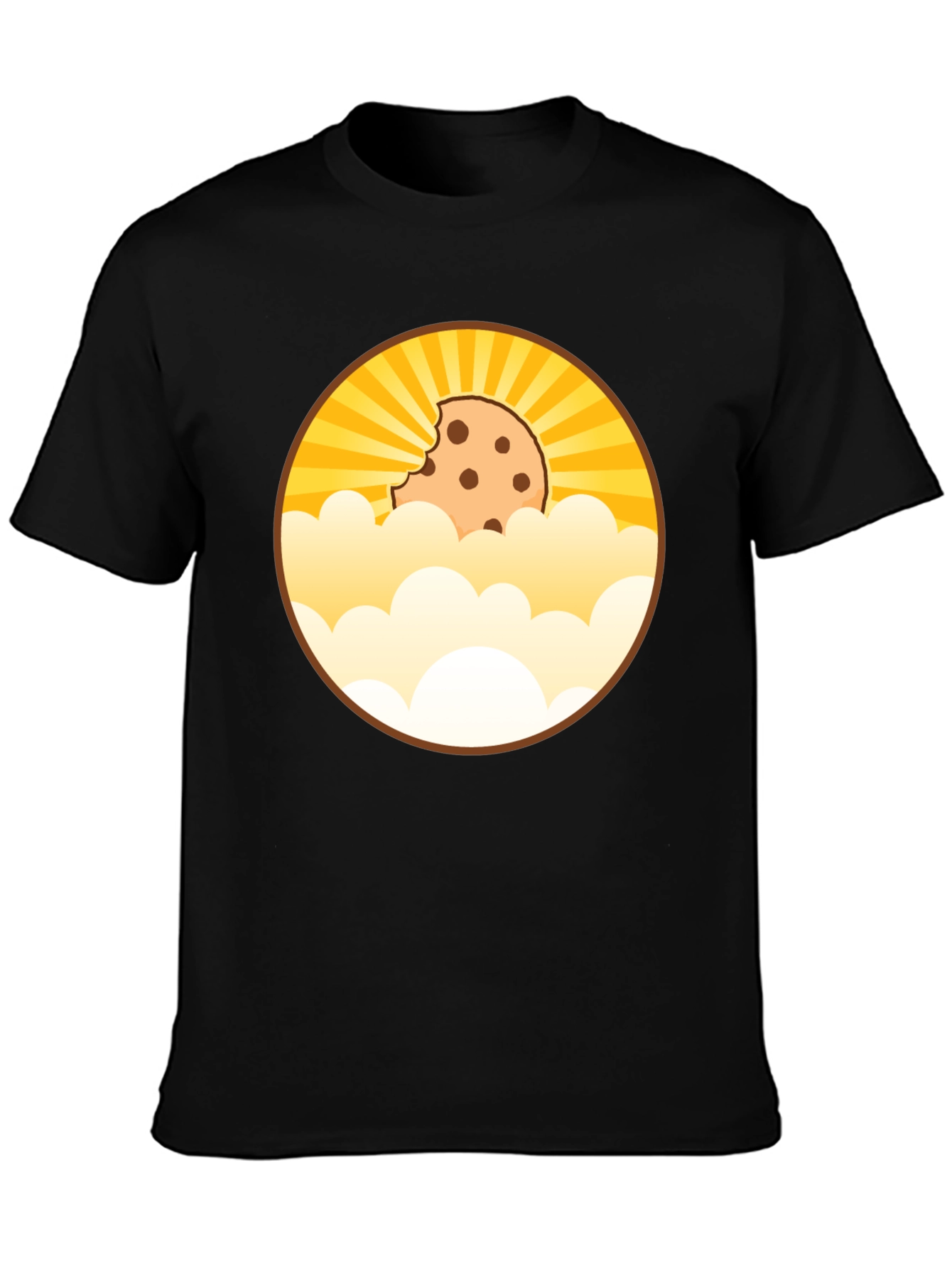 Camiseta Negra Diseño Cookie Celestial