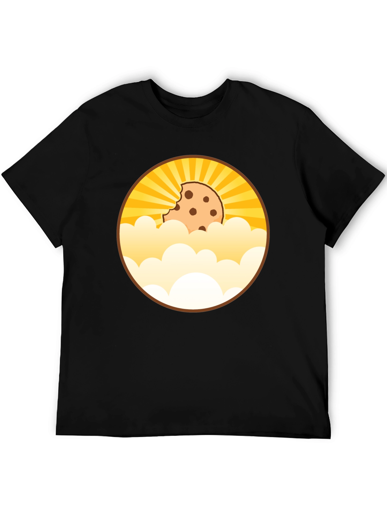 Camiseta Negra Diseño Cookie Celestial