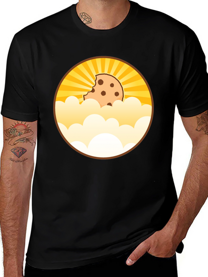 Camiseta Negra Diseño Cookie Celestial