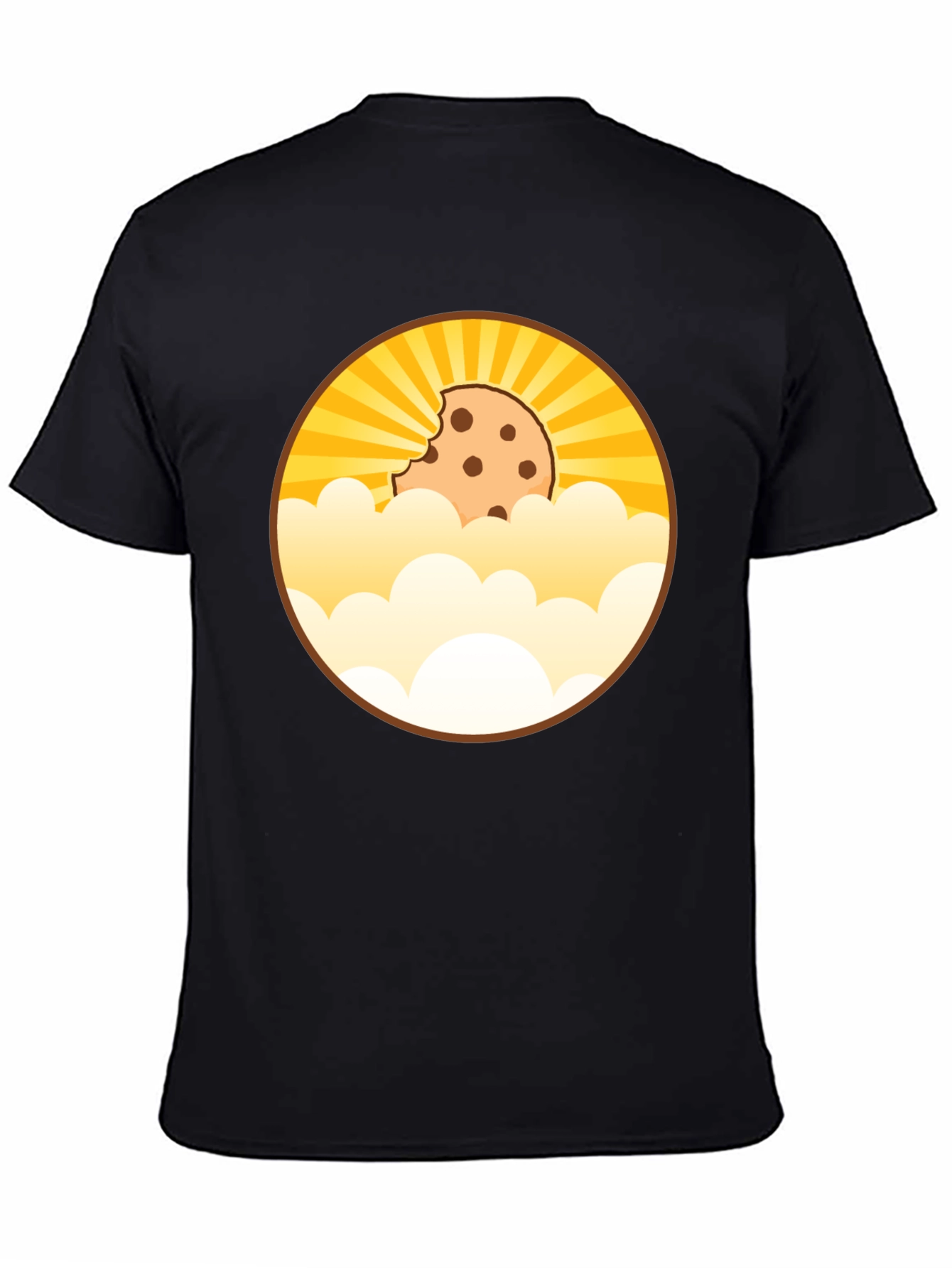 Camiseta Negra Diseño Cookie Celestial