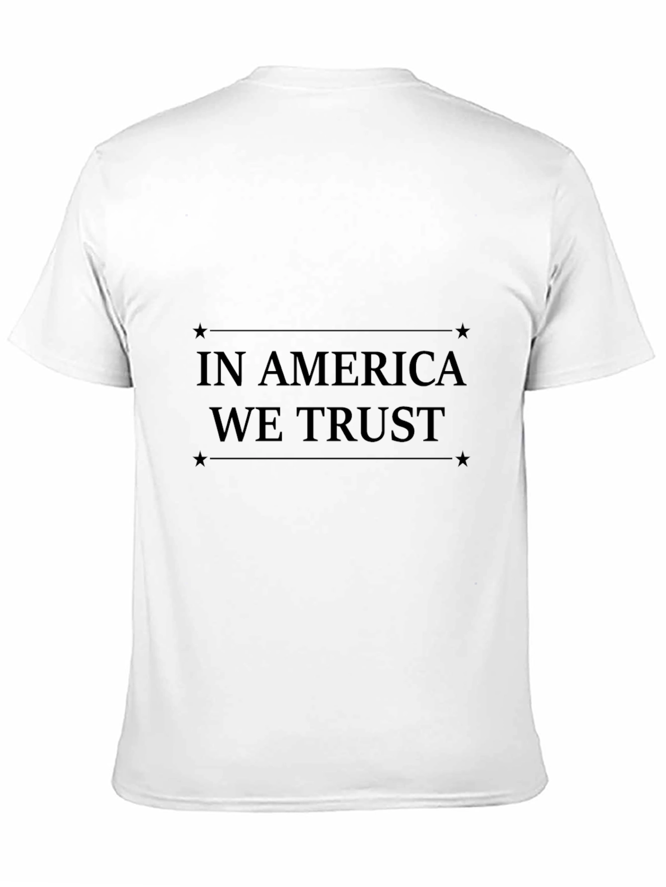 Camiseta Negra In America We Trust Estampada
