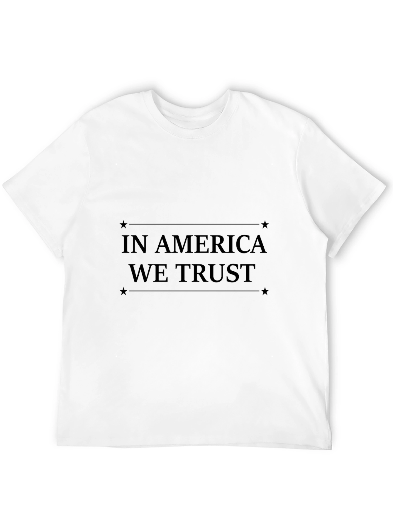 Camiseta Negra In America We Trust Estampada