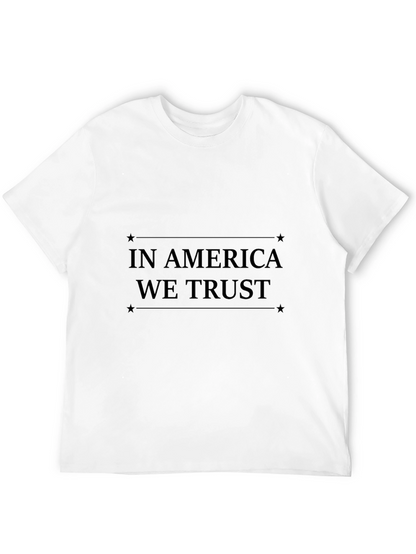 Camiseta Negra In America We Trust Estampada
