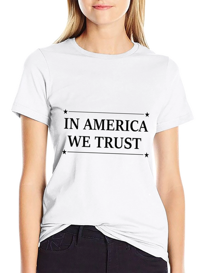 Camiseta Negra In America We Trust Estampada