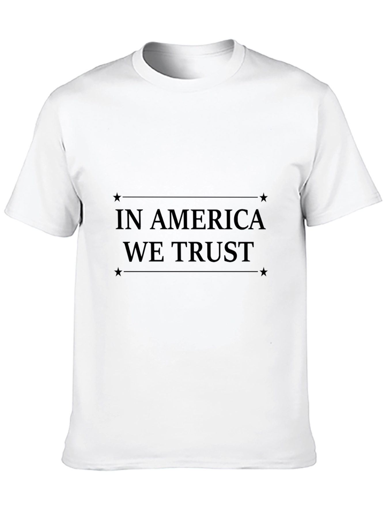 Camiseta Negra In America We Trust Estampada
