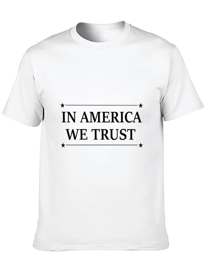 Camiseta Negra In America We Trust Estampada