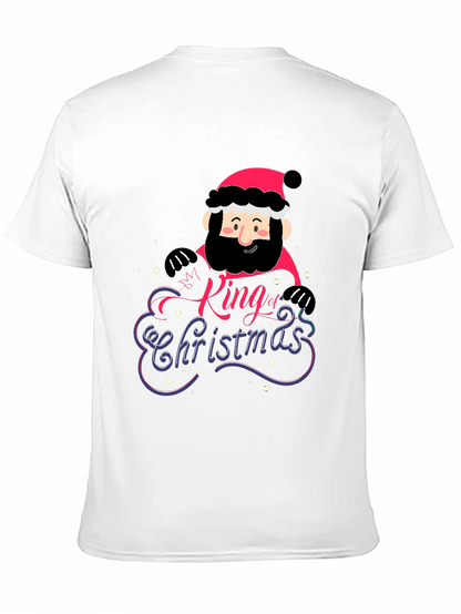 Camiseta Hombre Negra Rey de la Navidad