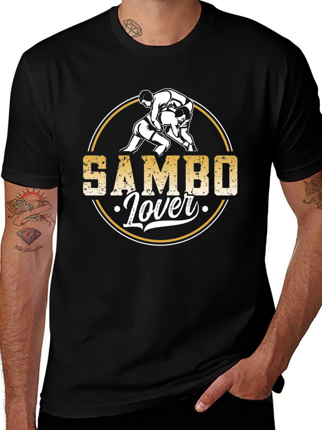 Camiseta Negra Sambo Lover para Hombre