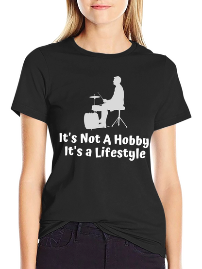 Camiseta Negra - Pasión por la Batería