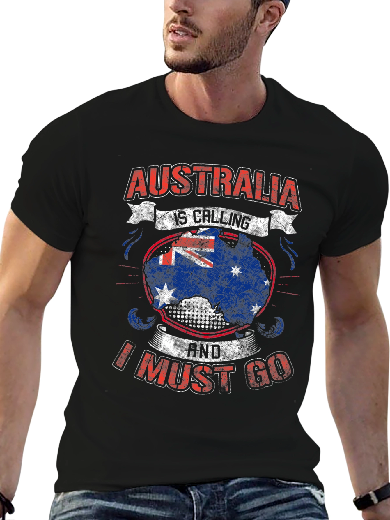 Camiseta Negra Australia Is Calling