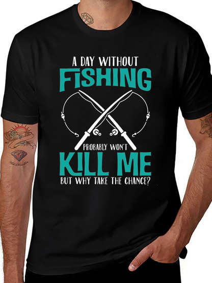 Camiseta Negra: Día Sin Pesca