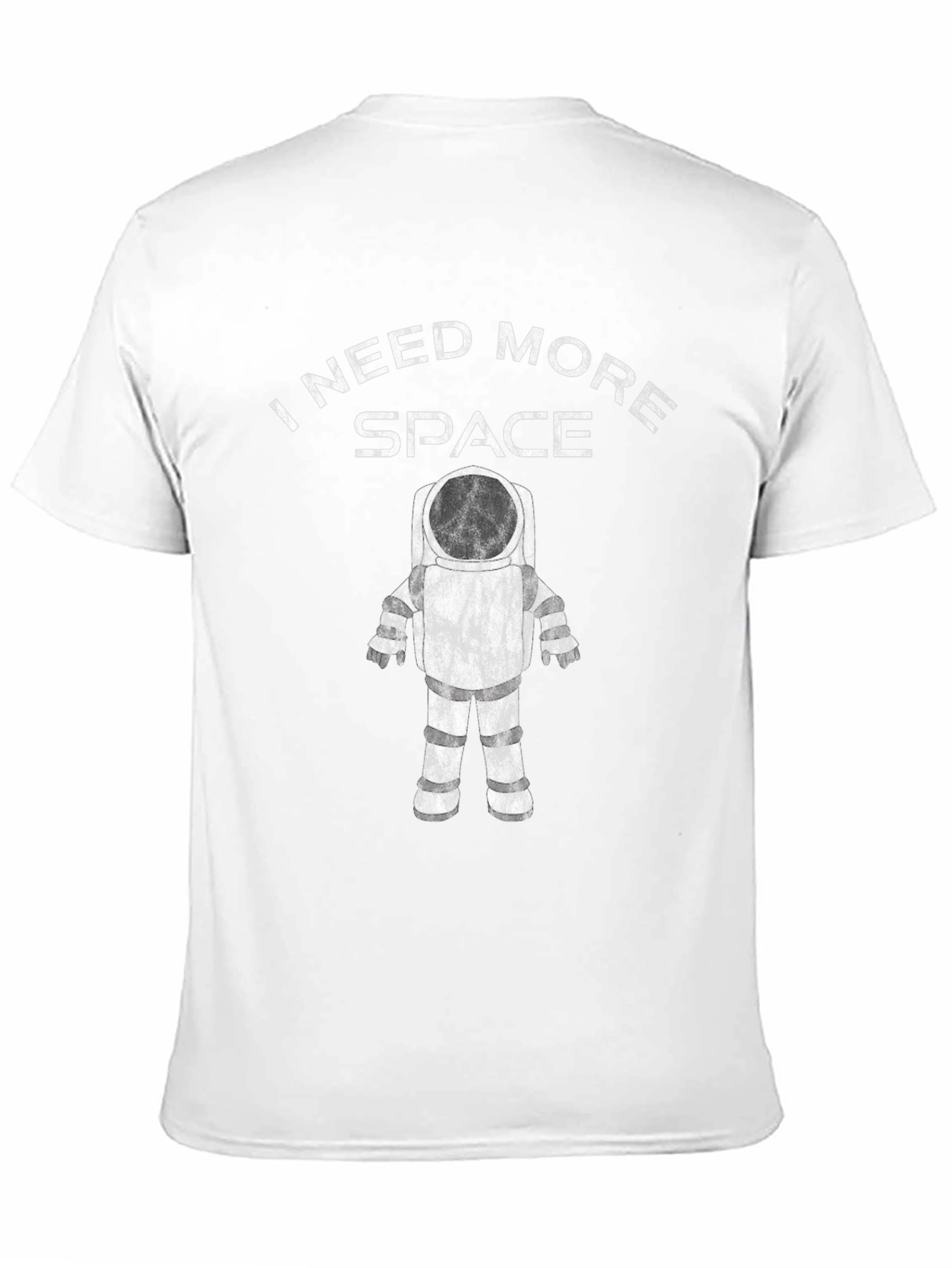 Camiseta Negra Necesito Más Espacio para Hombre
