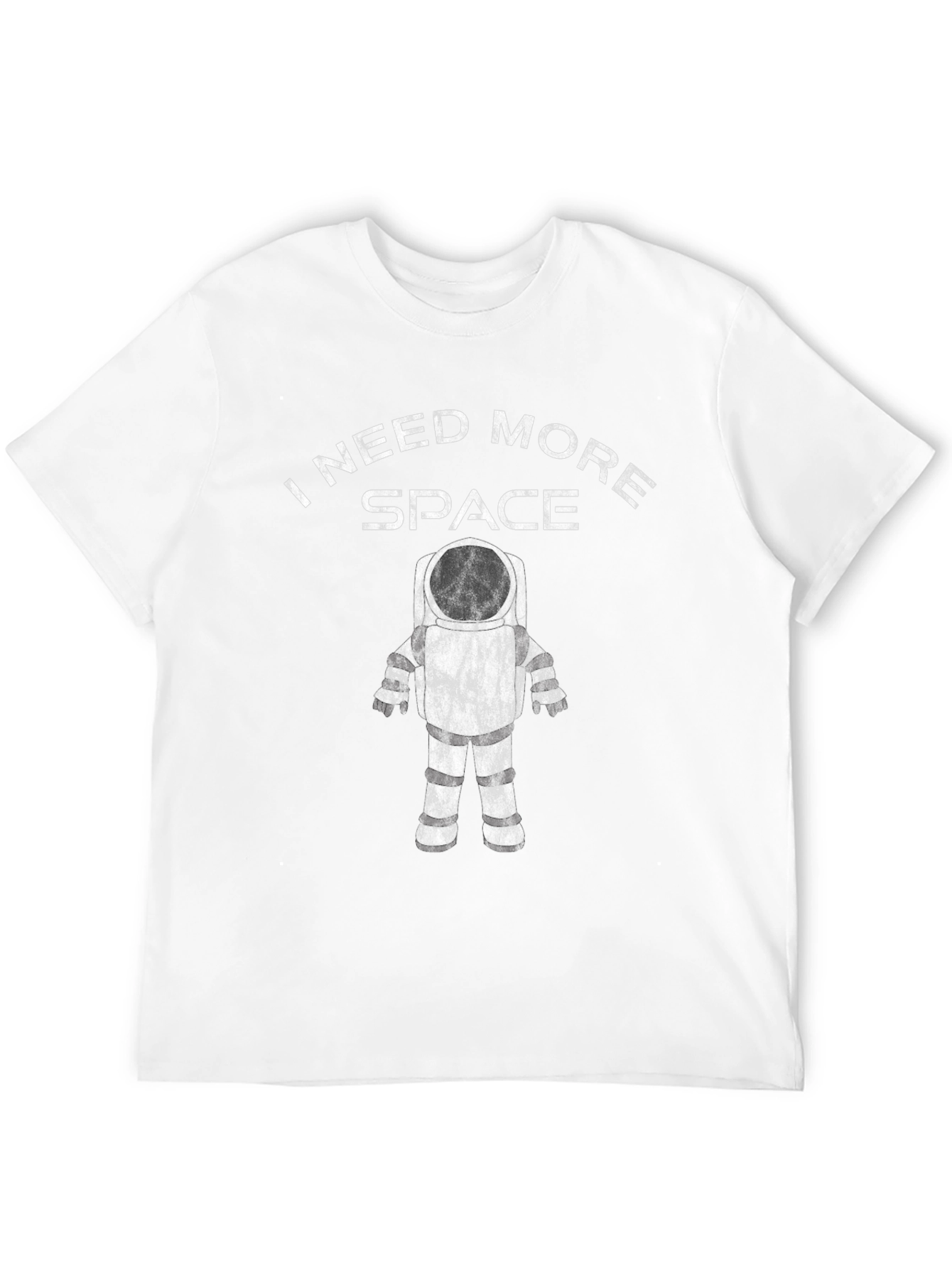 Camiseta Negra Necesito Más Espacio para Hombre
