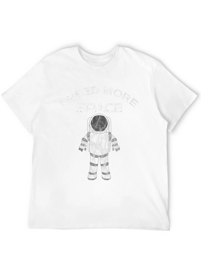 Camiseta Negra Necesito Más Espacio para Hombre