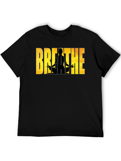 Camiseta Negra Breathe - Meditación y Relax