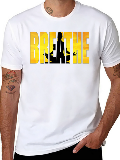 Camiseta Negra Breathe - Meditación y Relax
