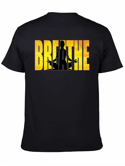 Camiseta Negra Breathe - Meditación y Relax