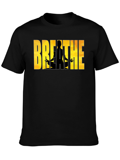 Camiseta Negra Breathe - Meditación y Relax