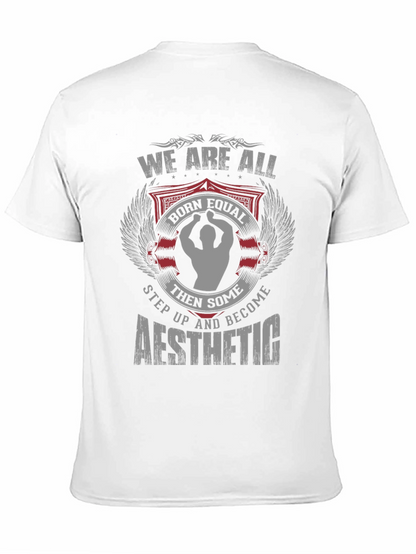 Camiseta Negra Estética y Motivacional para Hombre