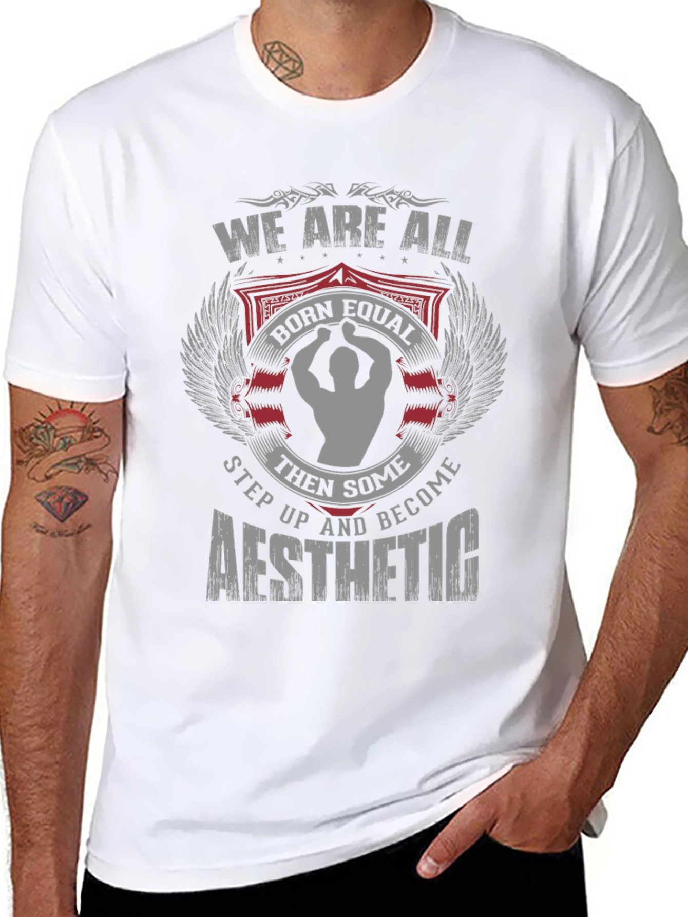 Camiseta Negra Estética y Motivacional para Hombre