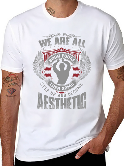 Camiseta Negra Estética y Motivacional para Hombre