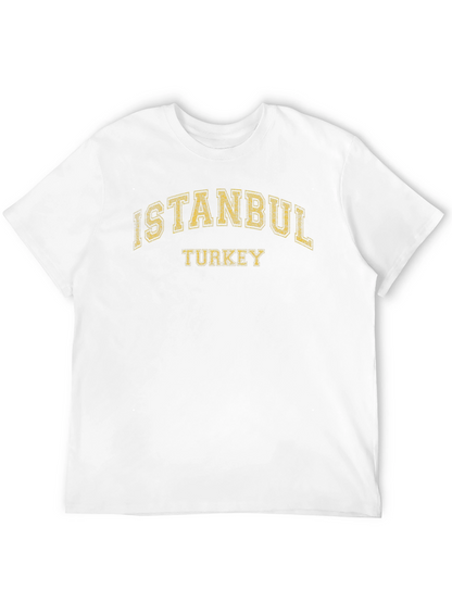 Camiseta Negra Estampada Estambul Turquía