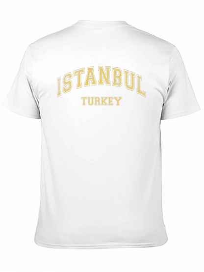Camiseta Negra Estampada Estambul Turquía