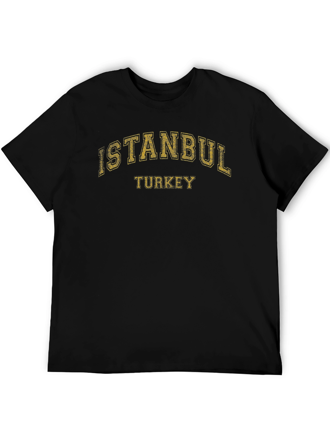 Camiseta Negra Estampada Estambul Turquía