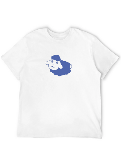 Camiseta Negra con Oveja Azul