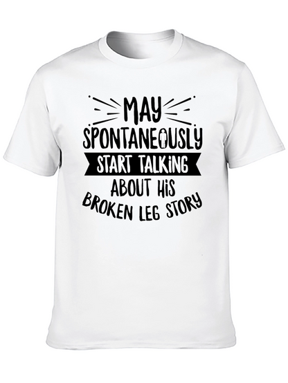 Camiseta Negra: Historia de Pierna Rota