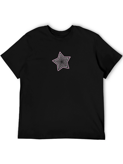 Camiseta Negra Estrella con Detalles