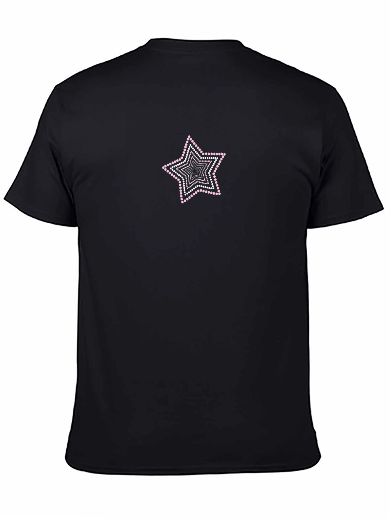 Camiseta Negra Estrella con Detalles