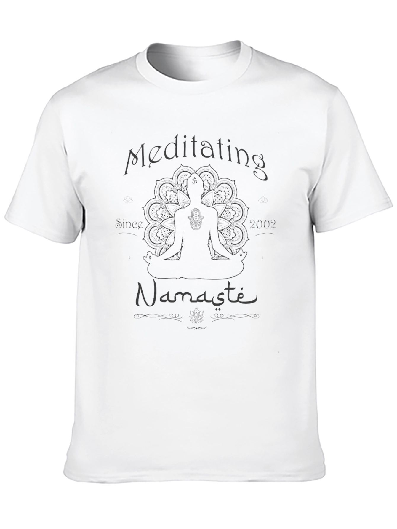 Camiseta Negra Meditación Namasté