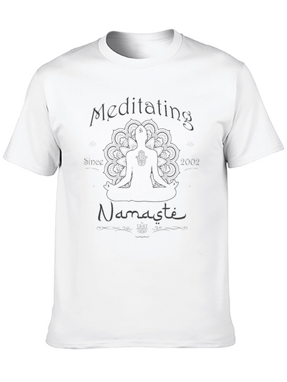 Camiseta Negra Meditación Namasté