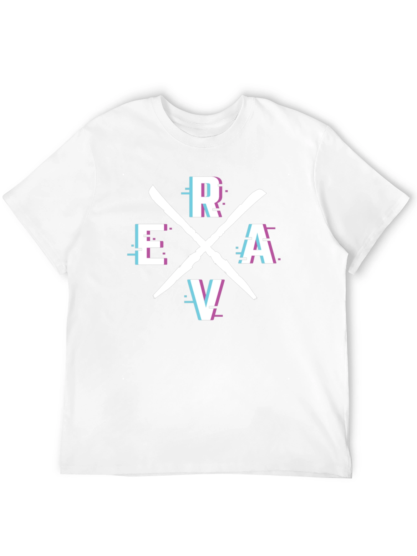 Camiseta Negra Estampada ERAV - Diseño Moderno