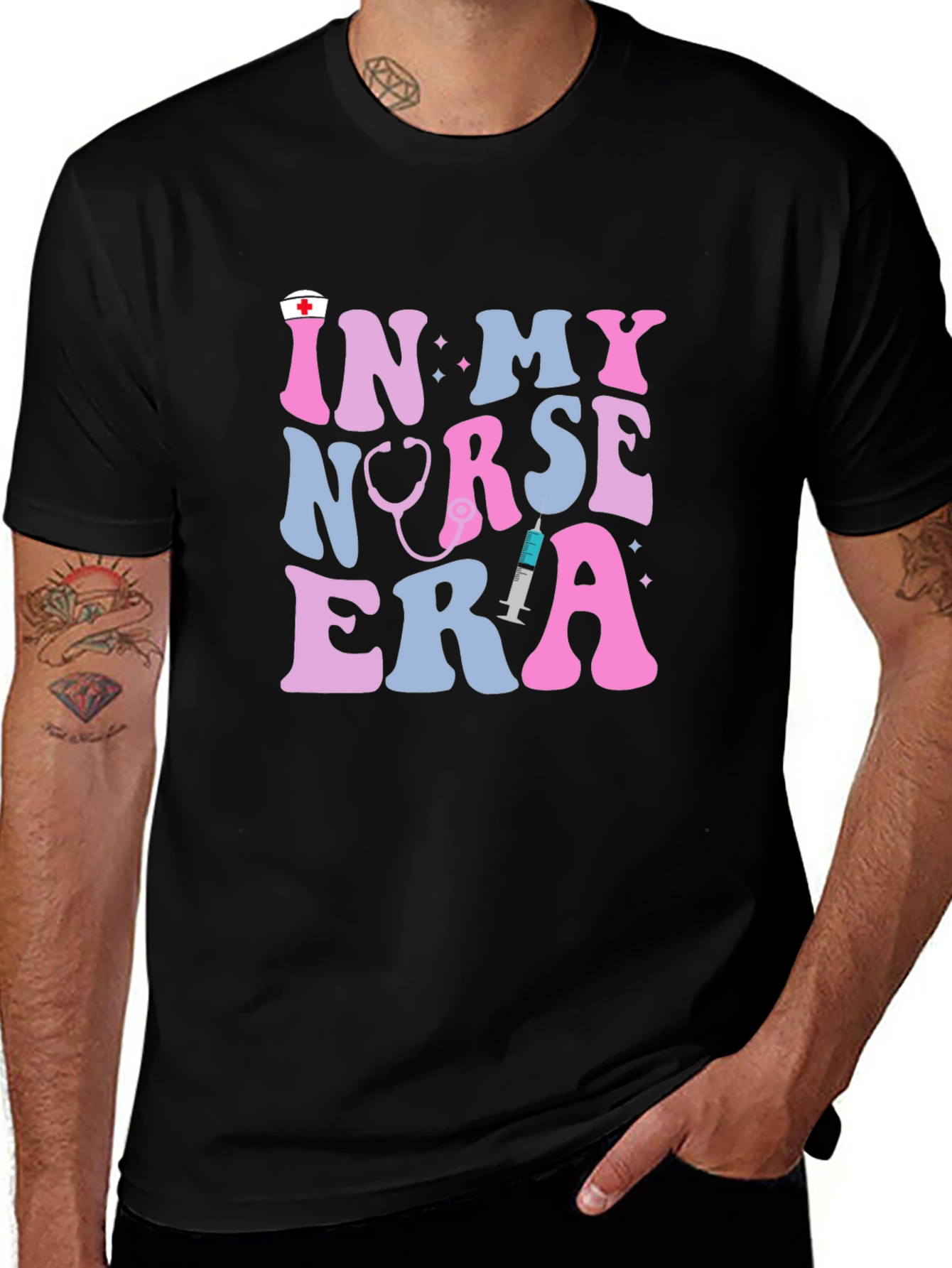 Camiseta Negra In My Nurse Era