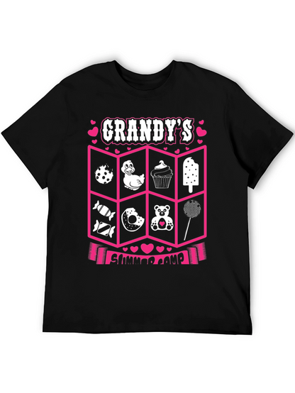 Camiseta Negra: Campamento de Verano de Grandy