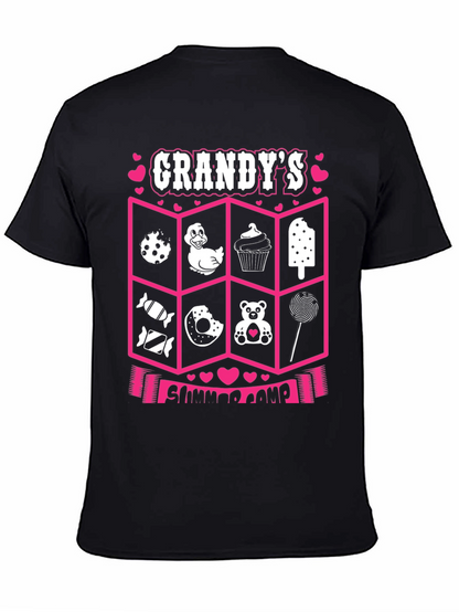 Camiseta Negra: Campamento de Verano de Grandy