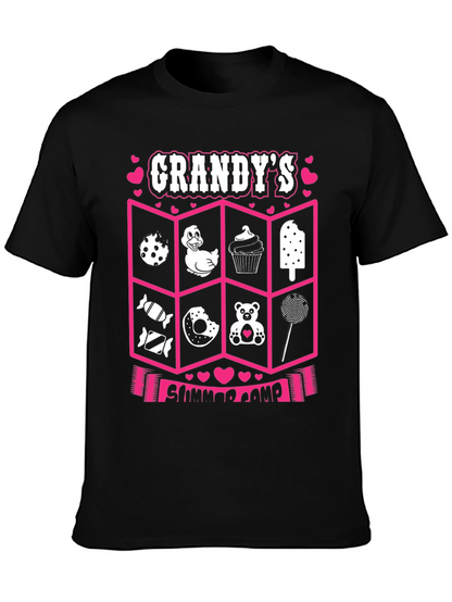 Camiseta Negra: Campamento de Verano de Grandy