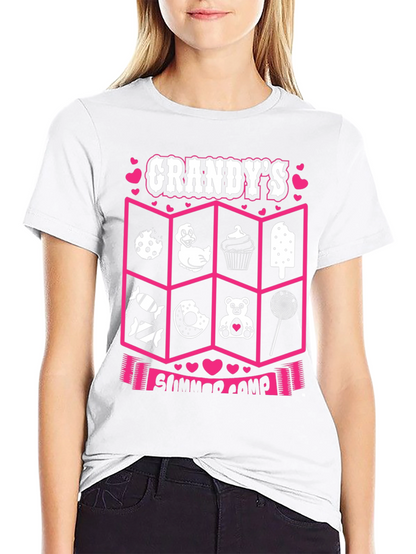 Camiseta Negra: Campamento de Verano de Grandy